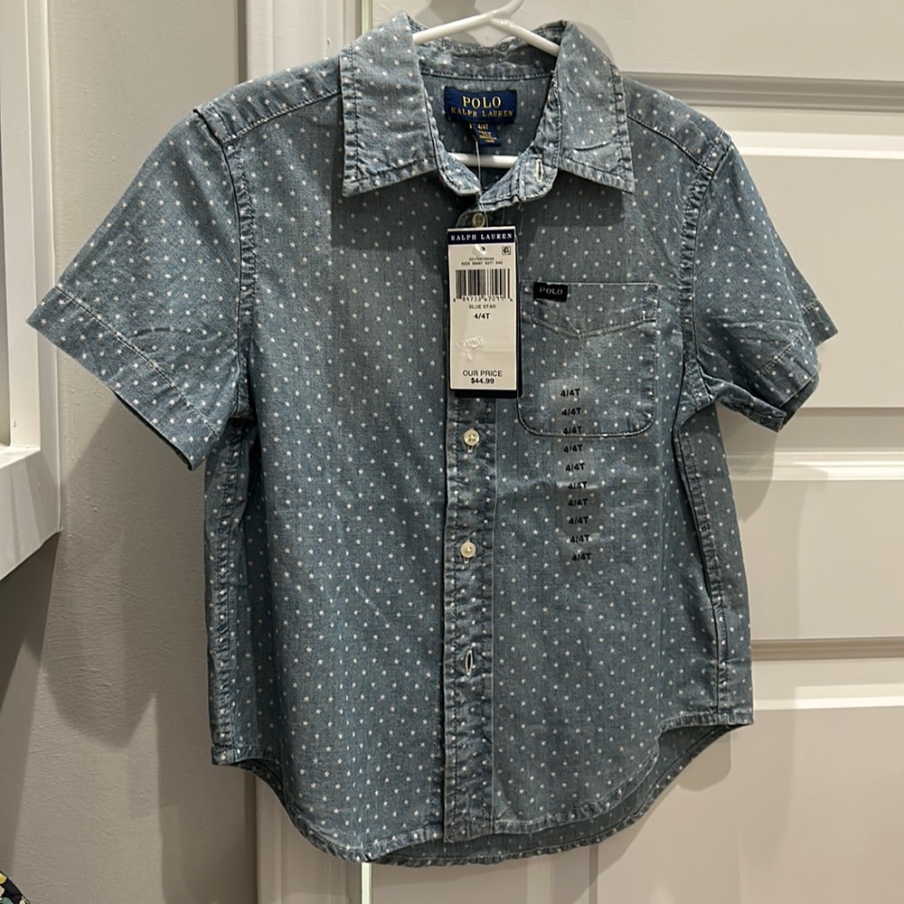 Polo Ralph Lauren chambray star print button up
